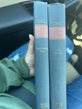 Mark Twain 2 Book Set Tom Sawyer Huckleberry Finn Nelson Doubleday Hardcover